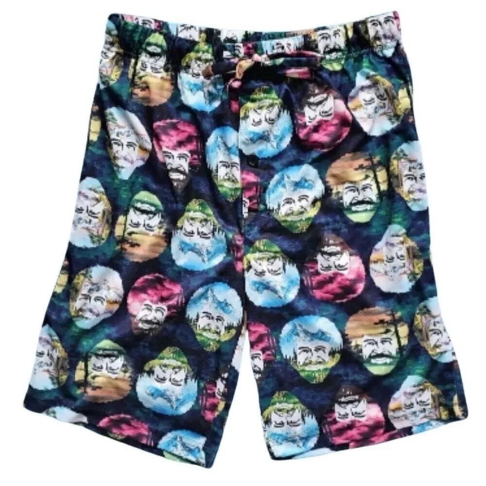 BOB ROSS Multicolored Lounge Shorts Size Medium
